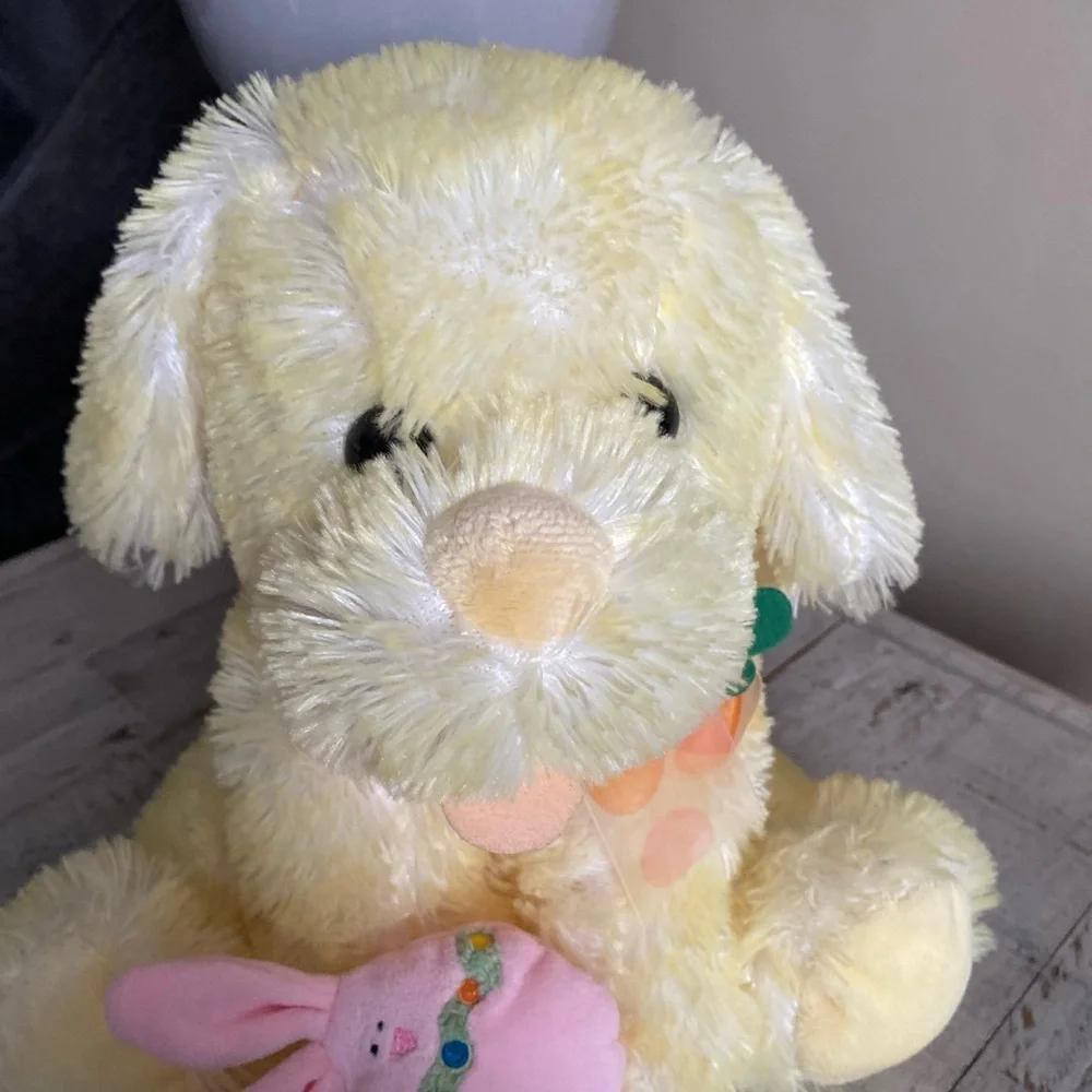 10” Walmart Yellow Dog Plush Easter - Picture 3 of 5